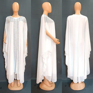 Oversized Chiffon Evening Long Dress