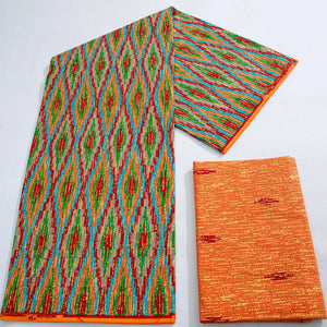 Purple Kente Wax Print  Fabric 2+4 Yards Ankara Wax Fabric