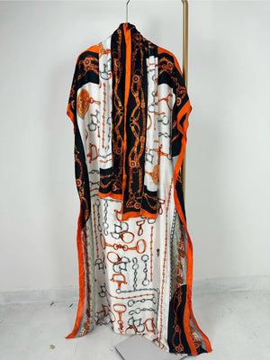 Two Piece Set - Loose Bat Sleeves and Headscarf - Super Comfortable, Fashionable and Avant-garde Versatile Women's Clothing