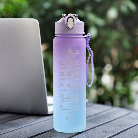 Image of Motivational Sport Water Bottle Fitness Jugs For Kitchen Cups-FrenzyAfricanFashion.com