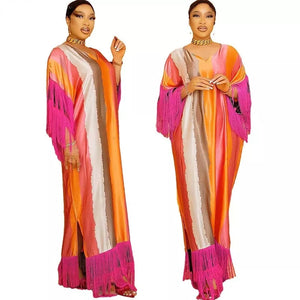 African Fashion Caftan Maxi Dresses for Women-FrenzyAfricanFashion.com