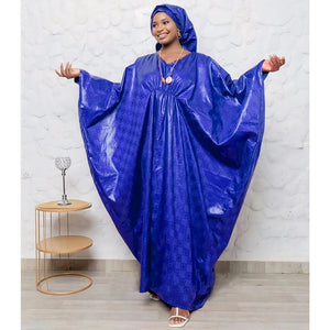 Basin One Size Dress with Matching Scarf Wedding Party Clothing Plus Size