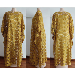Lace Dresses for Women Dashiki Boubou Robe