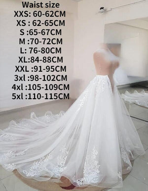 Detachable skirt wedding overskirt, tulle wedding train decorated lace Detachable wedding overskirt custom size