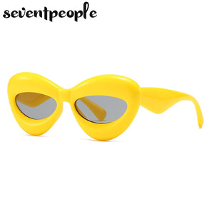 Cat Eye Sunglasses Women Sexy Lip-Shaped Sun Glasses