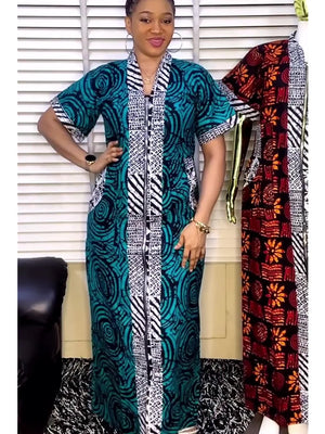 African Dresses for Women Traditional Africa Clothing Dashiki Ankara Outfits Gown Abayas Robe Muslim Kaftan Maxi Long Dress 2024-FrenzyAfricanFashion.com