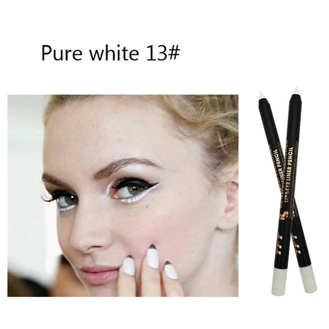 Image of Long Lasting Eyeliner Pencil Colourful Pigment Waterproof Blue Black White Color Gel Eye Liner Pen Makeup Eye Beauty Cosmetics-FrenzyAfricanFashion.com