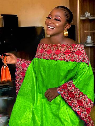 Image of Women Traditional African Evening Dress-FrenzyAfricanFashion.com