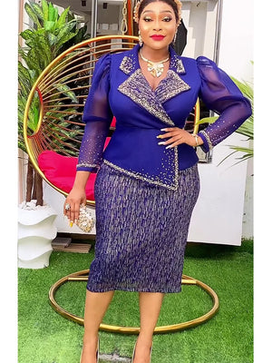 Elegant African Dresses for Women 2024 New Africa Clothing Plus Size Turkey Wedding Party Long Dress Dashiki Ankara Outfits Robe-FrenzyAfricanFashion.com
