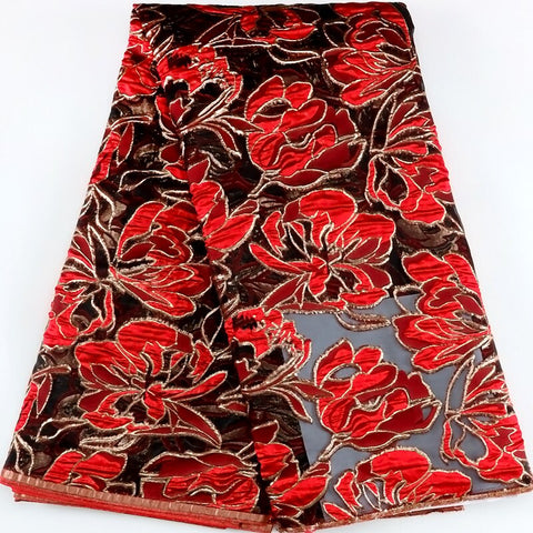 Image of French Brocade Jacquard Lace Fabric-FrenzyAfricanFashion.com