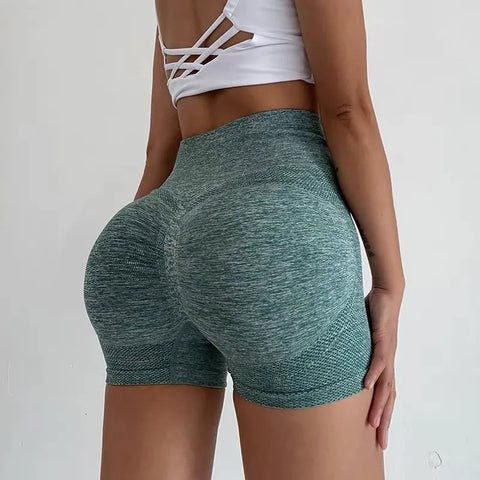 Image of Sexy Booty Push Up Sport Yoga Women Seamless Spandex Running Cycling Shorts-FrenzyAfricanFashion.com