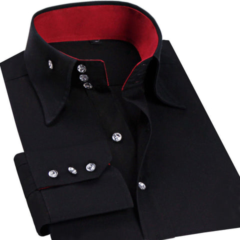 Image of Jenkins Business Dress Shirts Slim Fit Designer Shirts-FrenzyAfricanFashion.com
