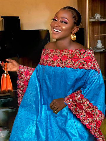 Image of Women Traditional African Evening Dress-FrenzyAfricanFashion.com