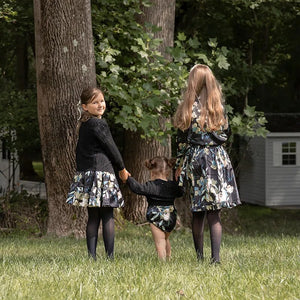 Autumn Girls Blue Floral Dress