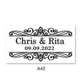 Image of Custom Transparent Labels, Wedding Labels-FrenzyAfricanFashion.com