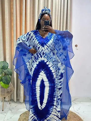 African Dresses for Women Traditional Africa Clothing Dashiki Ankara Outfits Gown Abayas Robe Muslim Kaftan Maxi Long Dress 2024-FrenzyAfricanFashion.com