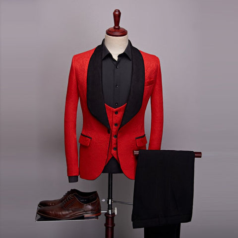 Image of Boutique Big Black Blazers Jacket Pants Vest 3 Pcs Set-FrenzyAfricanFashion.com