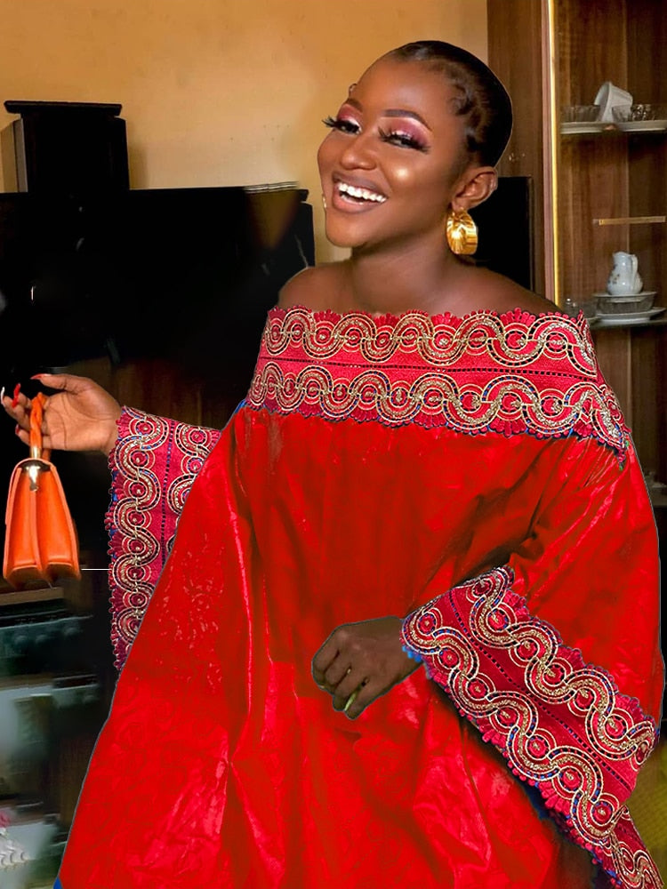 Women Traditional African Evening Dress-FrenzyAfricanFashion.com
