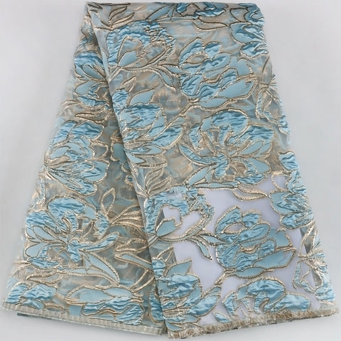 Image of French Brocade Jacquard Lace Fabric-FrenzyAfricanFashion.com