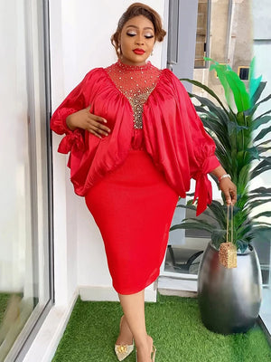 Prom Party Dresses For Women Wedding Birthday Evening Gown Dubai African Dashiki Bodycon Maxi Robe Elegant Ladies Clothing Dress-FrenzyAfricanFashion.com