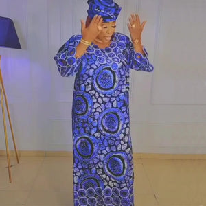 African Dresses for Women Traditional Africa Clothing Dashiki Ankara Outfits Gown Abayas Robe Muslim Kaftan Maxi Long Dress 2024-FrenzyAfricanFashion.com