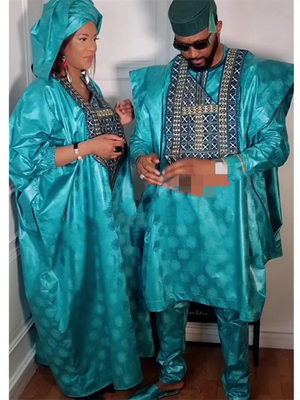 Elegant African Dresses Women Embroidery Wedding Party Dresses