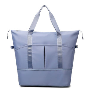 Women Travel Duffel Bag Large Expandable Weekender Carry-on Tote Gym Workout Bag Overnight Bag Mommy Hospital Bag