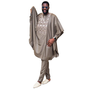 African Clothes Man Bazin Riche Embroidery Design Top Long Sleeve-FrenzyAfricanFashion.com