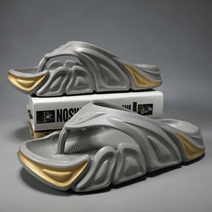 Men Summer Non-slip Flip Flops Outside Beach Slippers Flat Shoes