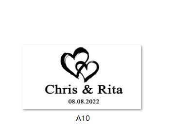 Image of Custom Transparent Labels, Wedding Labels-FrenzyAfricanFashion.com