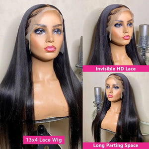 HD Lace Frontal Wig 250% Straight Lace Front Human