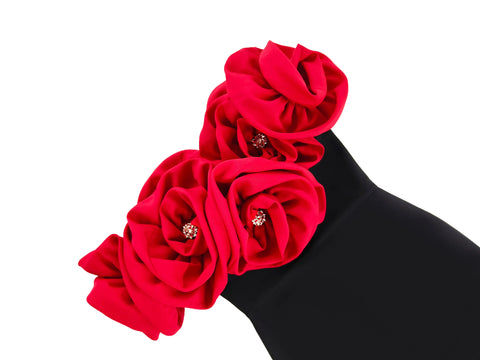 Image of MT elegant cocktail dress for women Sexy Off the Shoulder Big Florals Bandage Bodycon Long DressParty Birthday Homecoming-FrenzyAfricanFashion.com