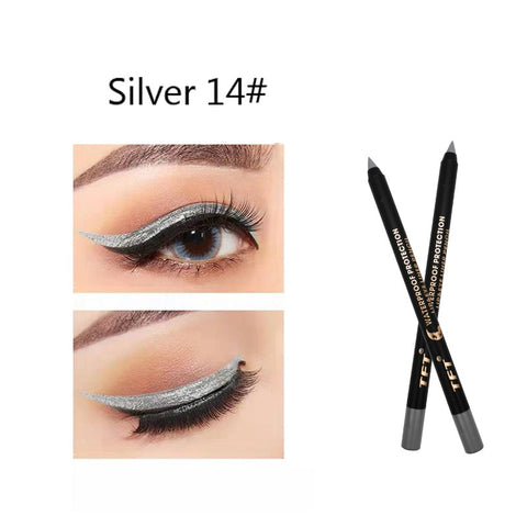 Image of Long Lasting Eyeliner Pencil Colourful Pigment Waterproof Blue Black White Color Gel Eye Liner Pen Makeup Eye Beauty Cosmetics-FrenzyAfricanFashion.com