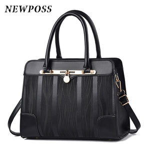 Leather Handbags Women Tote Famous Brand Shoulder Bag-FrenzyAfricanFashion.com