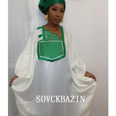 Image of Women Cotton Embroidered Kaftan Dresses Outfits Abaya Boubou-FrenzyAfricanFashion.com