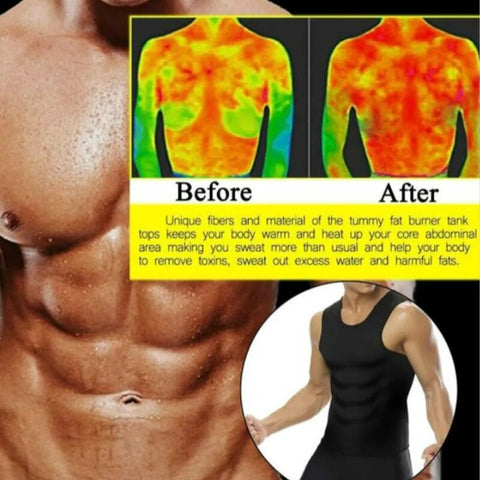 Image of Belly Reducing Shapewear Fat Burning Vest-FrenzyAfricanFashion.com