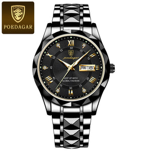 BeniSap Top Brand Luxury Man Wristwatch Waterproof Luminous Date Week Men Watches Stainless Steel