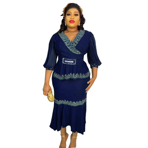 Image of Plus Size Skirt and Top Womens Office Work Clothing-FrenzyAfricanFashion.com