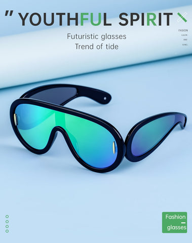 Image of Candy Classy Design Punk Oversize Unisex Sunglasses-FrenzyAfricanFashion.com