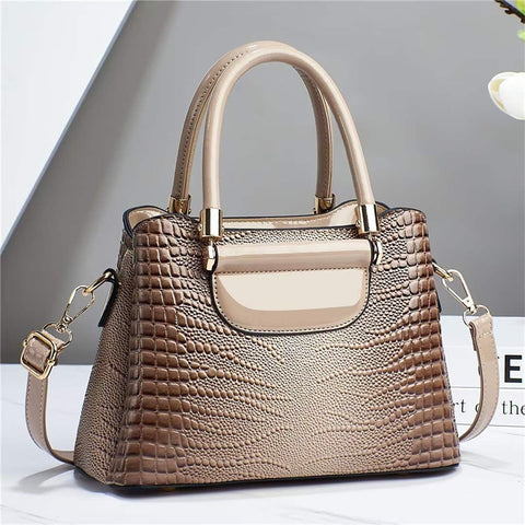 Image of Fashion Shoulder Bag For Women PU Leather Handbag Adjustable Shoulder Strap Large Capacity Tote Messenger Bag-FrenzyAfricanFashion.com