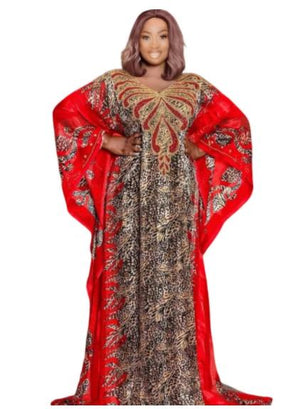 Maxi Dresses Women BouBou Floral Silk Abaya