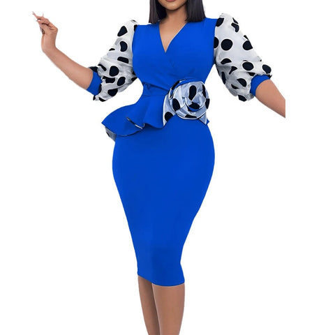 Image of Plus Size Knitted Pencil Dress for Women Clothing Autumn Winter Hip Long Skirt Female-FrenzyAfricanFashion.com