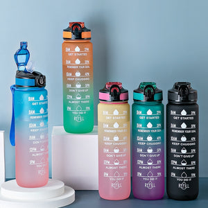 Motivational Sport Water Bottle Fitness Jugs For Kitchen Cups-FrenzyAfricanFashion.com