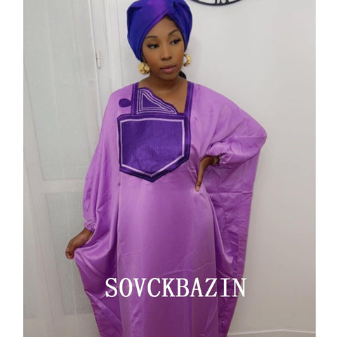 Image of Women Cotton Embroidered Kaftan Dresses Outfits Abaya Boubou-FrenzyAfricanFashion.com