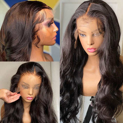 Image of Body Wave Lace Front Wigs Human Hair Wigs-FrenzyAfricanFashion.com