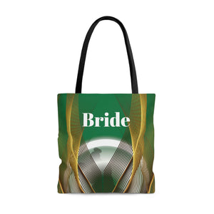Custom Bride Tote | Green Women Shoulder Bag | Practical Wedding Gift for Her | Bridal Shower Gift | Women Engagement | Bride to be-FrenzyAfricanFashion.com