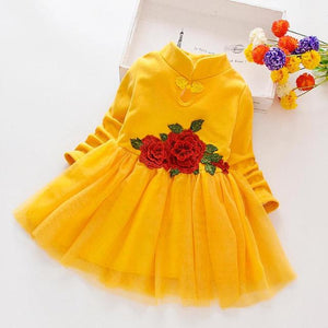 Flower Baby Dress Girls Party Lace Tutu Toddler Girl Clothes-FrenzyAfricanFashion.com