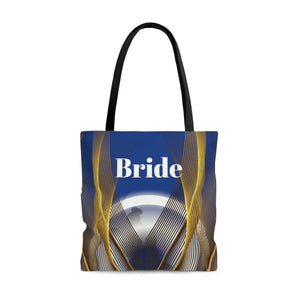 Custom Bride Tote | Blue Women Shoulder Bag | Practical Wedding Gift for Her | Bridal Shower Gift | Women Engagement | Bride to be-FrenzyAfricanFashion.com