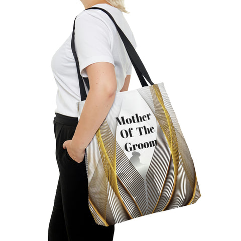 Image of Mother Of The Groom Gift Bag | White Tote | Practical Wedding Gift | Bridal Shower Gifts-FrenzyAfricanFashion.com