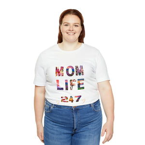 Mom Short Sleeve Tees Shirts | Mom Life 247 | Women Top-FrenzyAfricanFashion.com
